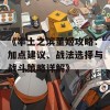 《率土之滨董姬攻略：加点建议、战法选择与战斗策略详解》