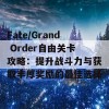 Fate/Grand Order自由关卡攻略：提升战斗力与获取丰厚奖励的最佳选择