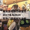 腾讯游戏排行榜变迁：2017年与2024年热门游戏对比分析