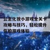 公主化妆小游戏全关卡攻略与技巧，轻松提升你的游戏体验