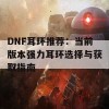 DNF耳环推荐：当前版本强力耳环选择与获取指南