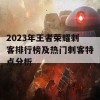 2023年王者荣耀刺客排行榜及热门刺客特点分析