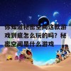 你知道秘密空间这款游戏到底怎么玩的吗？秘密空间是什么游戏