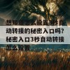 想知道怎么设置3秒自动转接的秘密入口吗？秘密入口3秒自动转接怎么设置