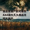 高品质国产影片推荐：AAA级久久久精品无码片国产