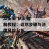 Adobe Mac破解教程：详尽步骤与法律风险分析