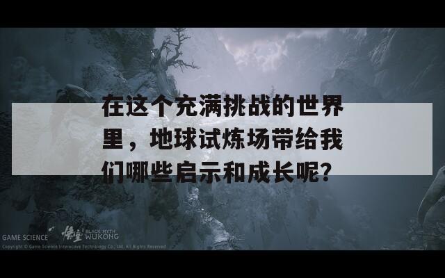 在这个充满挑战的世界里，地球试炼场带给我们哪些启示和成长呢？