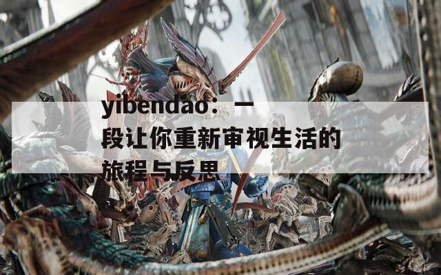 yibendao：一段让你重新审视生活的旅程与反思