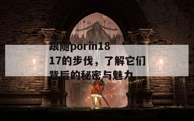 跟随porin18 17的步伐，了解它们背后的秘密与魅力