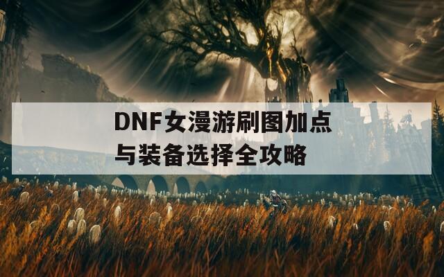 DNF女漫游刷图加点与装备选择全攻略