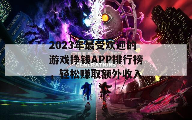 2023年最受欢迎的游戏挣钱APP排行榜，轻松赚取额外收入