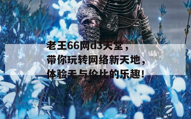 老王66网d3天堂，带你玩转网络新天地，体验无与伦比的乐趣！