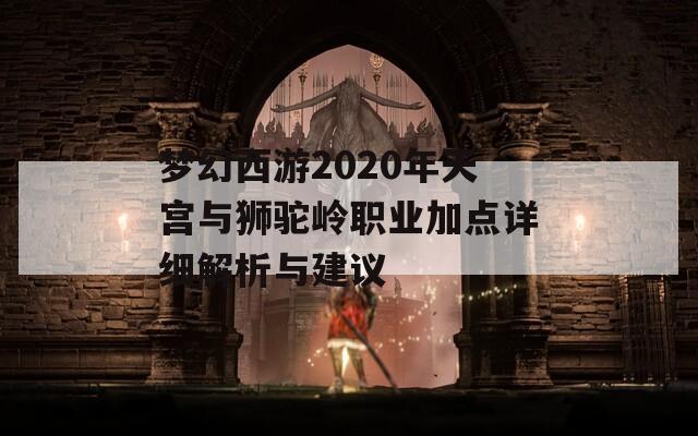 梦幻西游2020年天宫与狮驼岭职业加点详细解析与建议