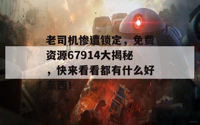 老司机惨遭锁定，免费资源67914大揭秘，快来看看都有什么好东西！