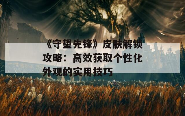 《守望先锋》皮肤解锁攻略：高效获取个性化外观的实用技巧