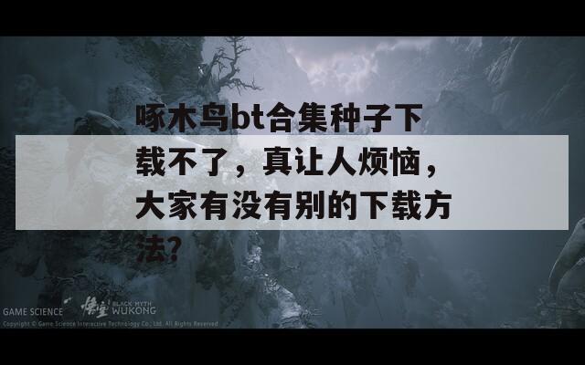 啄木鸟bt合集种子下载不了，真让人烦恼，大家有没有别的下载方法？