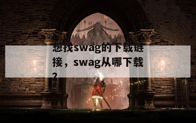 想找swag的下载链接，swag从哪下载？