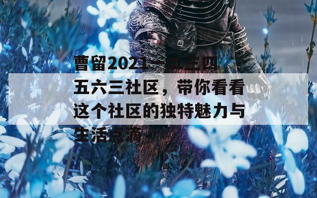 曹留2021一二三四五六三社区，带你看看这个社区的独特魅力与生活点滴