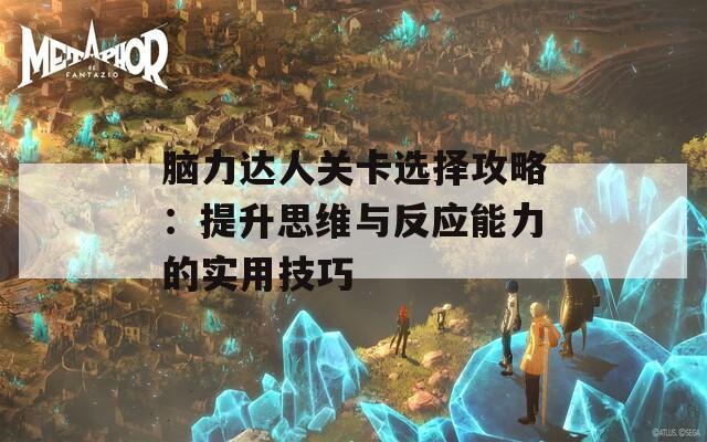 脑力达人关卡选择攻略：提升思维与反应能力的实用技巧