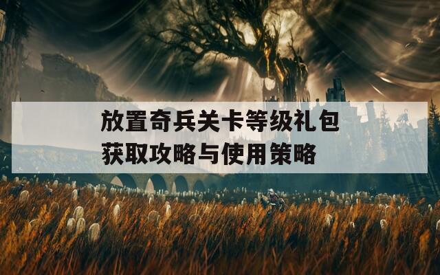 放置奇兵关卡等级礼包获取攻略与使用策略