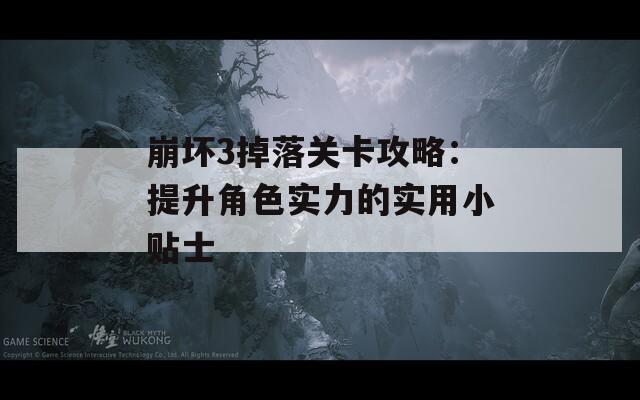 崩坏3掉落关卡攻略：提升角色实力的实用小贴士