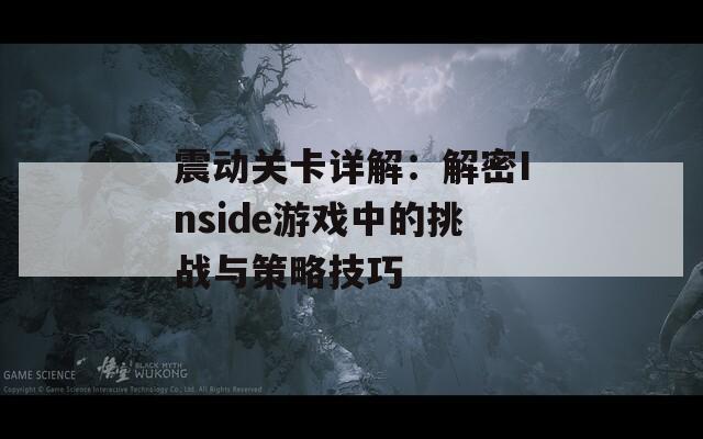 震动关卡详解：解密Inside游戏中的挑战与策略技巧